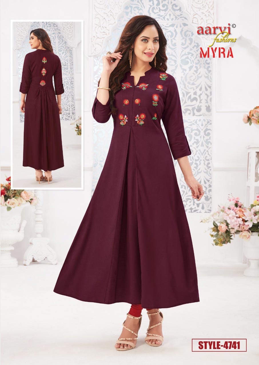 Myra Vol-5 Long Rayon Kurtis Catalog Set Myra Vol-5 Long Rayon Kurtis Catalog Set